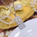 fashionable new full zircon hollow abacus pendant necklacepicture5