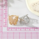 retro exquisite alloy hollow butterfly ring simple animal opening ring  NHGO603526picture8