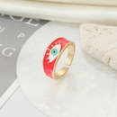 fashion retro alloy color Turkish drop oil ring devil eye alloy ringpicture10
