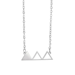 simple hollow triangle niche design stainless steel necklace jewelrypicture11