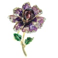 Alloy diamond drop oil flower brooch female retro collar pinpicture11