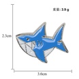 creative new products cartoon dripping oil cute brooch shark broochpicture12