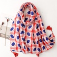 fashion red and blue oval cotton and linen satin cotton beach towelpicture11