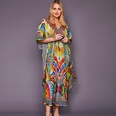 Europe and the United States colorful beach long skirt loose large size robe holiday skirtpicture11