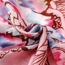 pink tropical plants flowers flowers cotton and linen braided shawl silk scarf ladiespicture10
