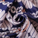 fashion blue oval lattice geometric satin cotton linen handmade shawl silk scarfpicture9
