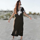 Nouveau coton corde broderie longue jupe plage protection solaire vtements maillot de bain blousepicture6