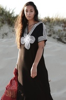 Nouveau coton corde broderie longue jupe plage protection solaire vtements maillot de bain blousepicture7