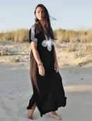 Nouveau coton corde broderie longue jupe plage protection solaire vtements maillot de bain blousepicture10