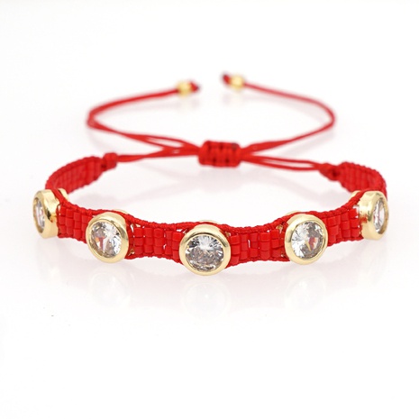 nouveau miyuki riz perles strass bracelet tissé à la main bijoux en gros's discount tags