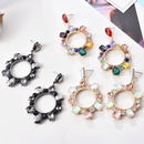 European and American style exaggerated geometric alloy diamond earrings wholesalepicture6