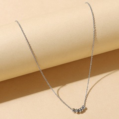 Korean niche creative fashion beads copper necklace