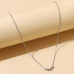 Korean niche creative geometric copper necklace