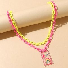 Kreativer Halskettensatz der koreanischen niedlichen Regenbogensonne
