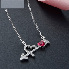 romantic Valentine's Day pendant collarbone chain S925 silver necklace