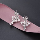 fashion popular zircon s925 silver hollow butterfly earrings wholesalepicture7
