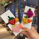 Korean cute fruit hair ring strawberry pineapple grape head rope rubber bandpicture18