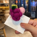 Korean cute fruit hair ring strawberry pineapple grape head rope rubber bandpicture16