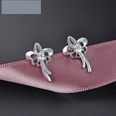 fashion popular zircon s925 silver hollow butterfly earrings wholesalepicture12