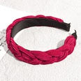 Red Hair Hoop Wide Side Pressed Folded Twist Headdress Hair Accessoriespicture9