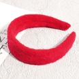 Red Hair Hoop Wide Side Pressed Folded Twist Headdress Hair Accessoriespicture10
