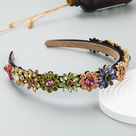 venda al por mayor de la flor del diamante artificial del color incrustado barroco de la modapicture17