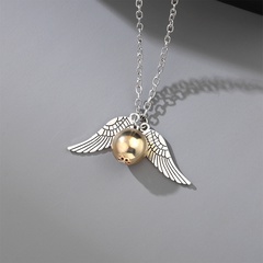 2022 Fashion New Halskette Snitch Angel Wings Metall Halskette Großhandel