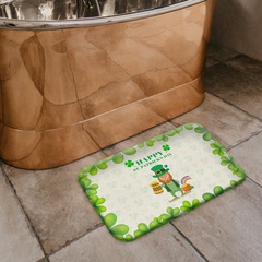 Tapis de sol de salle de bain antidérapant absorbant en polyester St. Patrick's Day 40 * 60cm