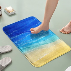 tapis de bain antidérapant absorbant de plage océanique en gros 40 * 60cm