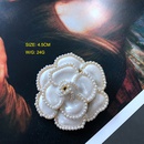 Western vintage flower pearl brooch enamel shell gemstone diamond broochpicture14