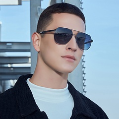 New Nylon Polarized Men's Frameless Large Sunglasses