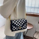 fashion messenger small bag womens winter new style checkerboard small square bagpicture9
