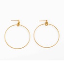 Large ring earrings stainless steel fine wire ring simple hoop earringspicture7