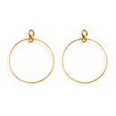 Large ring earrings stainless steel fine wire ring simple hoop earringspicture10