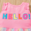 summer baby girl vest skirt letters wholesale dress cute little girl pink mesh skirtpicture7
