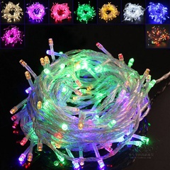 Christmas color 10m LED lantern string waterproof flashing lights birthday Christmas Spring Festival decoration string lights with tail plug
