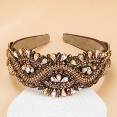 Spring New diamond brown Baroque Headband hairband