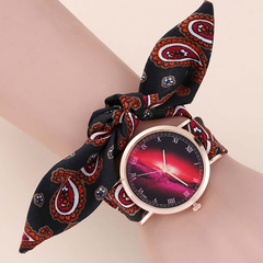 fashion galaxy cloud space time simple leisure ribbon Korean quartz watch
