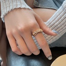 Korean index finger open ring female simple cross copper inlaid zircon ring wholesalepicture9
