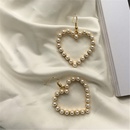 Fashion inlaid pearl classic heart earrings ornaments wholesalepicture10