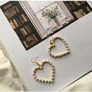 Fashion inlaid pearl classic heart earrings ornaments wholesalepicture11