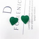 fashionable solid color heartshaped metal earrings wholesalepicture9