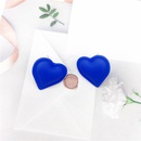 fashionable solid color heartshaped metal earrings wholesalepicture10