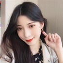 fashion contrast color hollow double heartshaped metal earrings wholesalepicture7