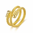 New Titanium Steel Adjustable Ring Korean Braided Knotted Couple Ring NHWZ620577picture10