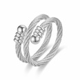 New Titanium Steel Adjustable Ring Korean Braided Knotted Couple Ring NHWZ620577picture11
