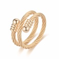 New Titanium Steel Adjustable Ring Korean Braided Knotted Couple Ring NHWZ620577picture12