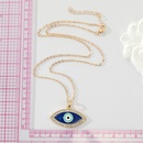 Retro Rhinestone Turkish Blue Eye Pendant Necklace Wholesalepicture6