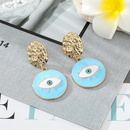 retro exaggerated colorful dripping oil eye big pendant earringspicture8