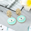 retro exaggerated colorful dripping oil eye big pendant earringspicture9